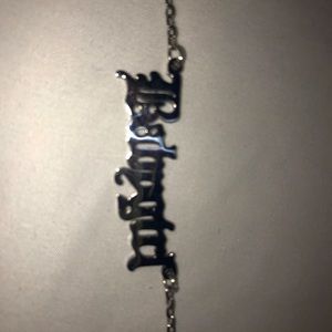 Anklet with Babygirl charm.